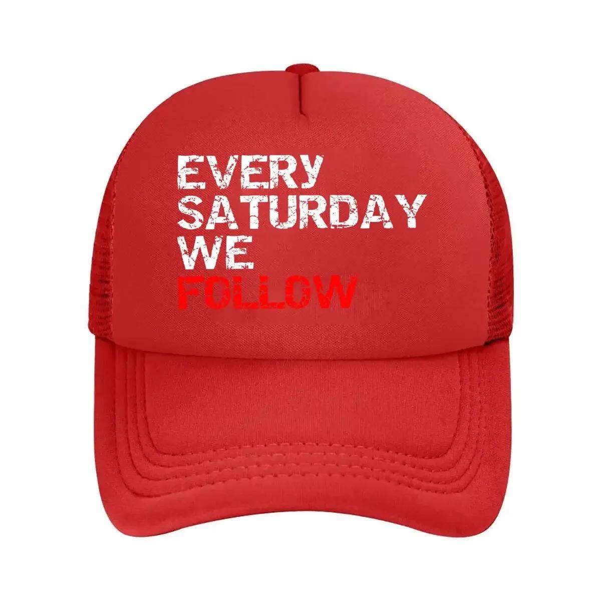 Every Saturday Motivational Themed Event Text Art Mesh Baseball Cap One Size