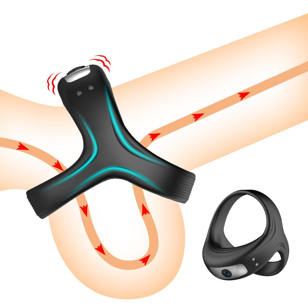 USB Rechargeable Vibrating Male Masturbator Ring