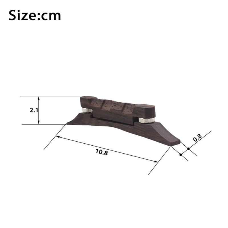 Universal Adjustable Mandolin Bridge Rosewood Lightweight Musical Instruments