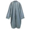 Lanvin 90s Made In Italy Old Stainless Collar Coat 46 Blue Gray Men's Used