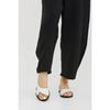 Black Open Front Women's Sandals Summer Shoes Ballerinas