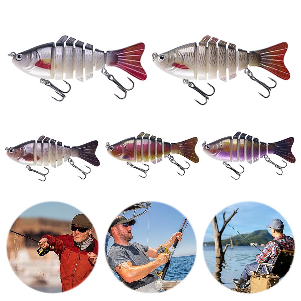 Sinkende Wobbler Angelköder Lebensechter mehrteiliger Swimbait Mehrteiliger Hardbait Crankbait für Barsch Forelle