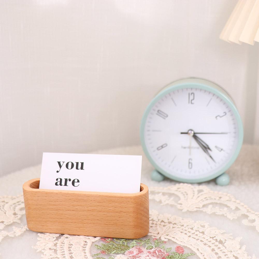 Storage Display Device Cards Stander Cards Holder Wooden Business Card Holders Card Organizer