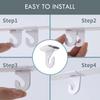 8 Pair Drop Ceiling Hooks for Hanging,White Heavy Duty Ceiling Hooks,Metal T-Bar Hooks,Suspended Ceiling Tile Hook Ceiling Clips for Home Classroom