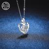 925Silver heart-shaped necklace Fashionable Women's Jewelry Suitable for parties, vacations, birthdays, Valentine's Day, Christmas, New Year,