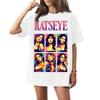 Adult and Kids Casual Letter Print Short Sleeve T-Shirt for Family Matching Everyday Wear