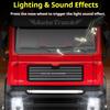 1:50 Alloy Water Tank Fire Truck Model Car Toy Multiple Movable Locations Water Spray Engineering Vehicle Music Light Presents
