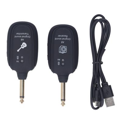 Electric Guitar Transmitter Receiver Set 6.35mm Rechargeable Wireless Guitar System for Bass Violin