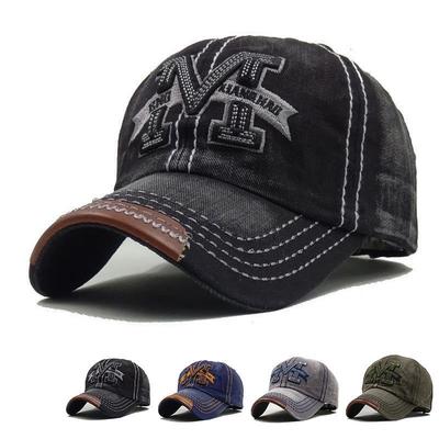 Hot Sale 3D M Letter Embroidery Baseball Caps Spring Summer Men Women Cotton Adjustable Casual Hat Hip Hop Streetwear Sun Hats