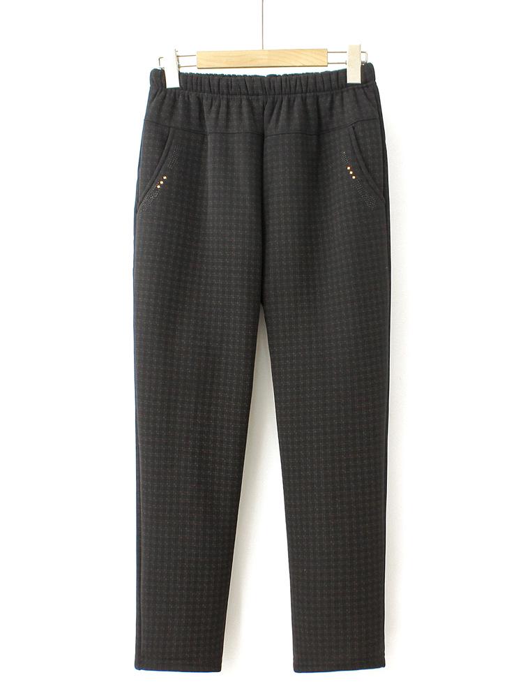 Autumn/Winter Women's Trousers for Middle-Aged & Elderly: Mom's Straight-Leg & Grandma's Loose Fit, Long Casual Pants