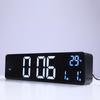 Rechargeable LED Digital Alarm Clock with Temperature Display and Snooze Function - Wall or Bedside Use.