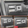 For Lexus LX 2008-2015 Carbon Fiber Auto Rearview Mirror Control Switch Panel Buttons Cover Trim Decoration Interior Sticker