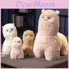 Fofo Pelúcia de Alpaca Fofo Branco Marrom Rosa Roxo Almofada de Sofá Presente 40cm/50cm/80cm