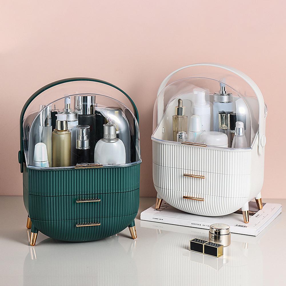 

Ящик для хранения косметики, водонепроницаемый пылезащитный органайзер для ювелирных изделий, органайзер для макияжа, большой вместительный ящик для домашнего ухода за кожей, ящик для хранения макияжа