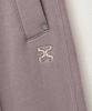 Seteo Cotton Elastic Waist Sweatpants Purple (Type A)