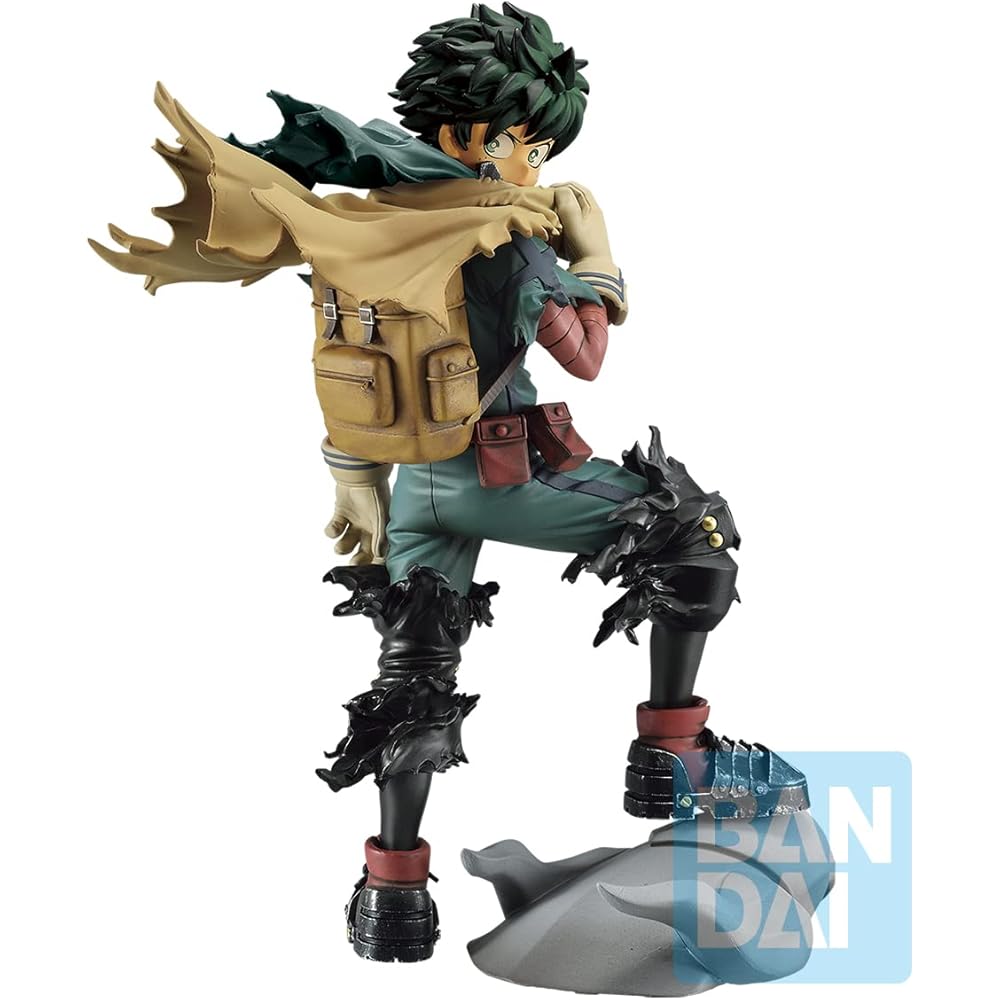 Bandai Spirits Ichibansho My Hero Academia Figure A Prize Deku Green Costume Collectible Toy