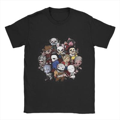 Dead-by-Daylights T-Shirts Herren Reine Baumwolle Lustiges T-Shirt Rundhals T-Shirt Kurzarm Kleidung Sommer