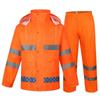 Set Impermeabile e Pantaloni Riflettenti 150D: Spalle scoperte, Spessore maggiorato, Protezione integrale per lavori gravosi e sotto la pioggia battente.