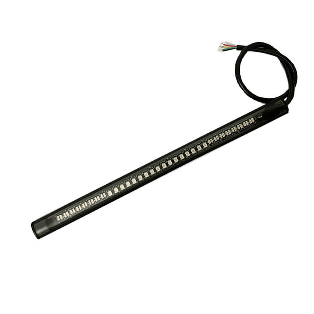 VrAre Motorbike Tail Light LED Motorcycle Light Bar Strip Tail Turn Signal Tail Rear Brake Stop Bulb Lamp Brake Light 2835 3014 48 SMD Color