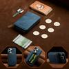 LC.IMEEKE L6 For iPhone 15 Pro Max Magnetic Case Detachable Zipper Wallet Leather Coated PC + TPU Phone Cover