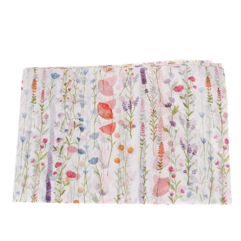 10 ark Vitt Blommig Papper Bukett Blompapper Blompapper Tårta Bakning Gåva