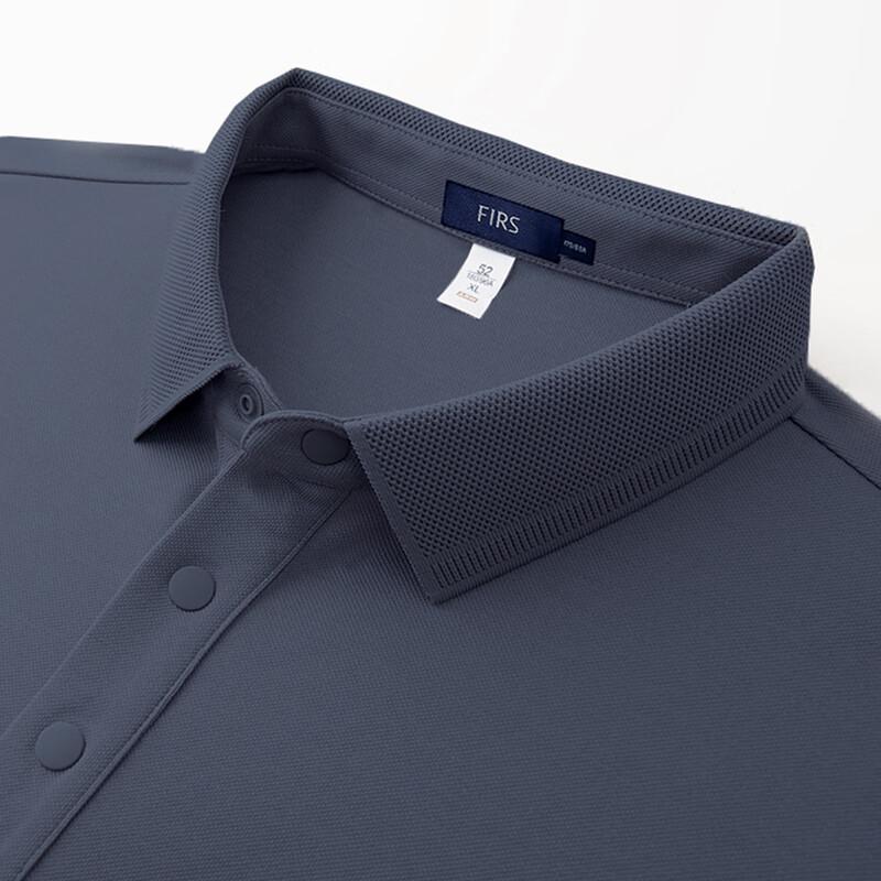 Shanshan Men's Silk Blend Thermal Long Sleeve Polo T-Shirt