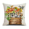 Autumn Harvest Pillow Cover Plaid Maple Leaf Truck Pumpkin Pillow Pillow Cover Home Cushion Cover
