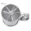 Puntos Stainless Steel Powder Flour Sieve Cup Mesh Strainer Baking Kitchen Gadget Tool