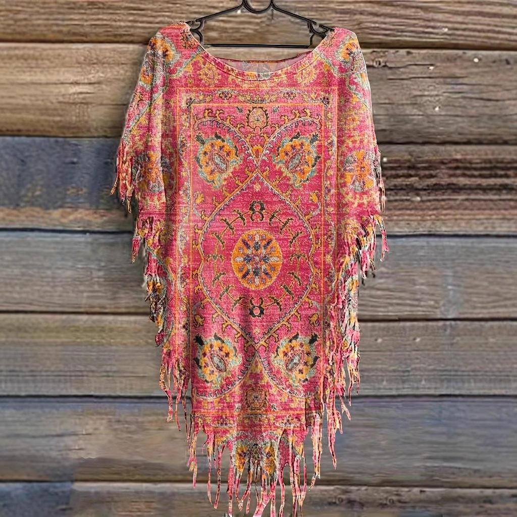 2025 Women's Tie-dye Ethnic Style Casual Top