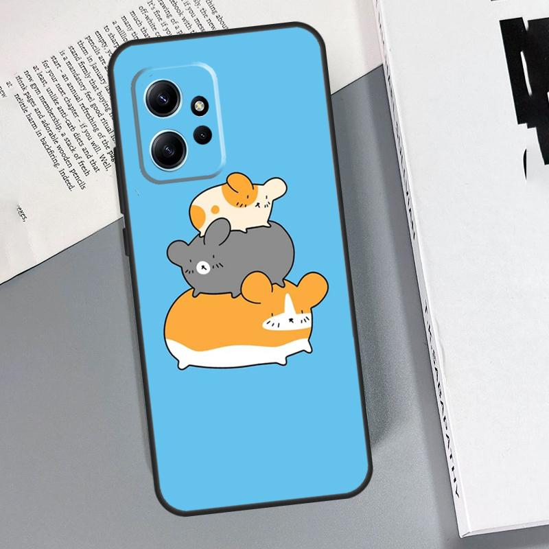 Cute Funny Hamster Case For Xiaomi Redmi Note 13 11 10 12 14 15 Pro Plus Cover For Redmi 15 15C 14C 10C 13C 12C