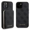 Capa para iPhone 15 Guess Hardcase MagSafe 4G Logo Metálico Preta
