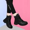 Fleece thickened warm Northeast snow boots children's large cotton boots autumn and winter new British style thick-soled high-top short boots