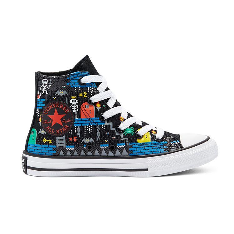 Converse Chuck Taylor All Star High Top Comfortable Canvas Shoes Kids Sneakers Black 670212C