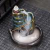 Double Fish Ceramic Backflow Incense Burner - Creative Home Decor Ornament