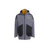 Adidas Color Block Hooded Outdoor Sports Casual Warm Two-Piece Jacket Unisex Jackets Gray HN2025