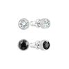 Swarovski Rhodium plated Stud Earrings Womens
