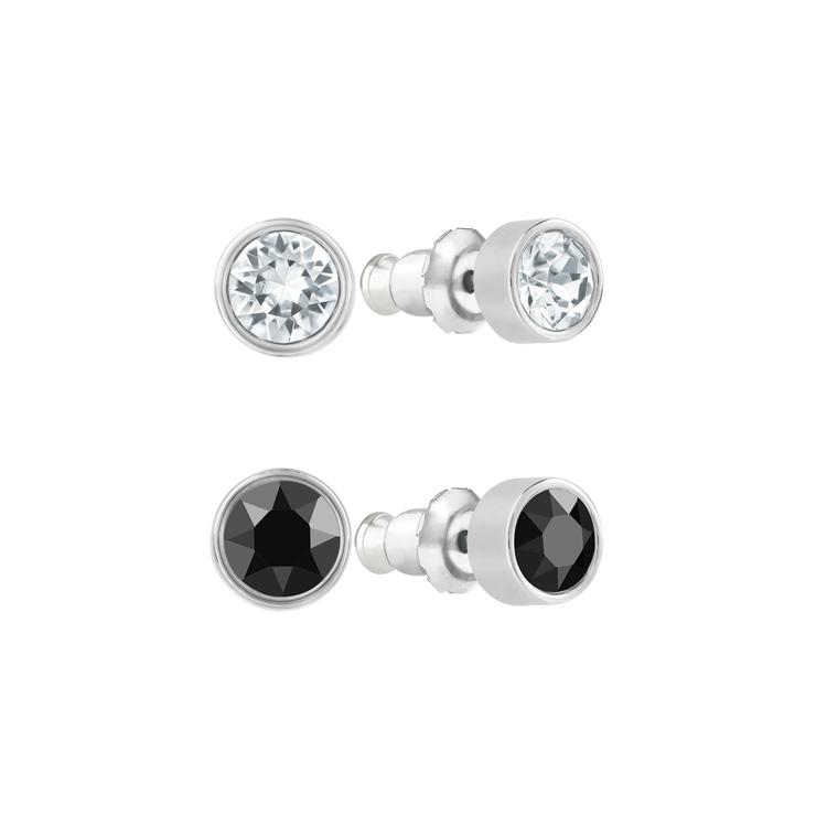 Swarovski Rhodium plated Stud Earrings Womens