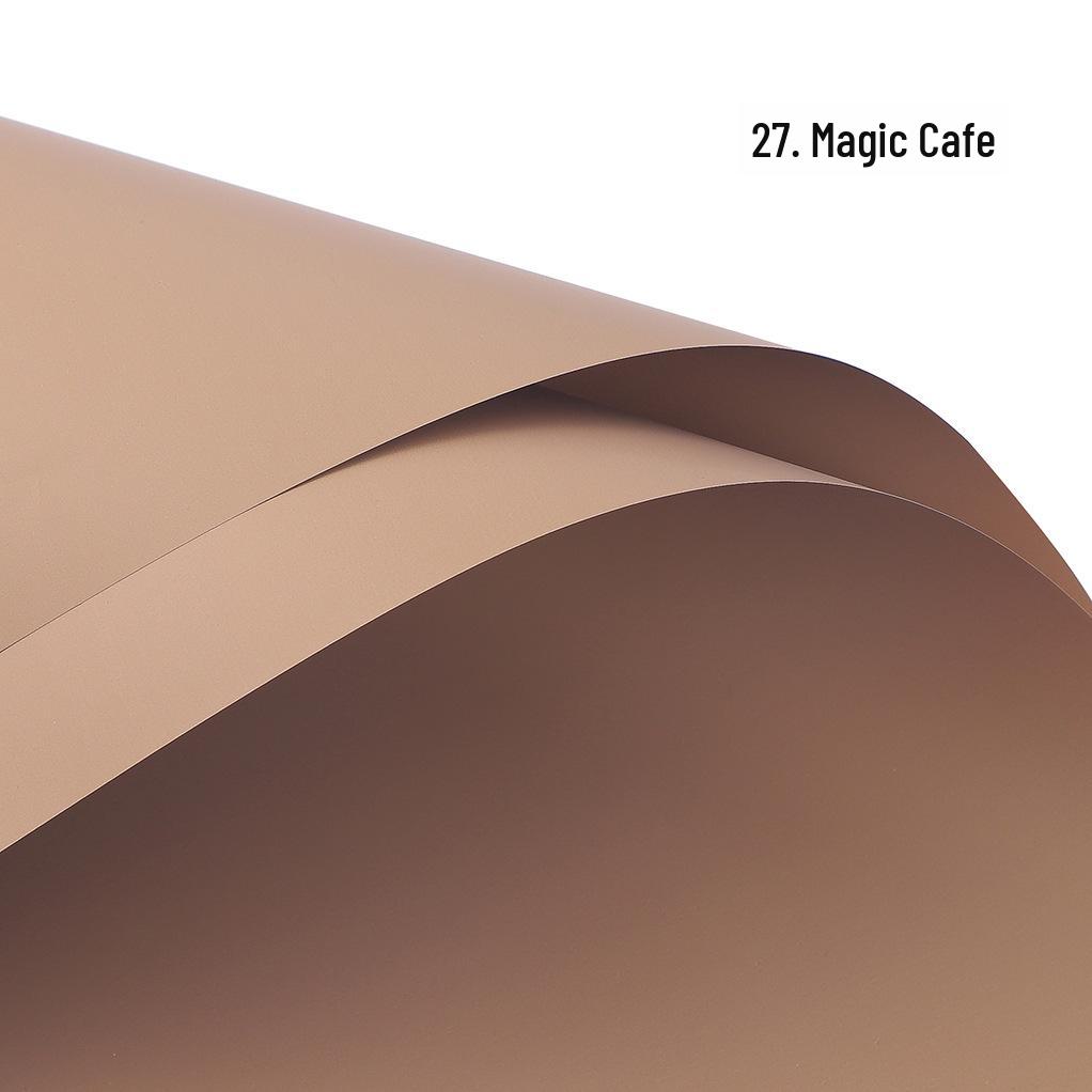 Korean Style Waterproof Flower Wrapping Paper - Pure Color Bouquet Packaging Material