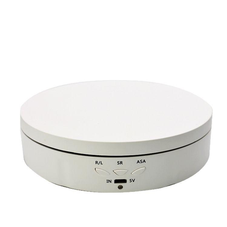 Rotating Display Stand with Mirror - USB Charging for Jewelry, Figures & Live Broadcast