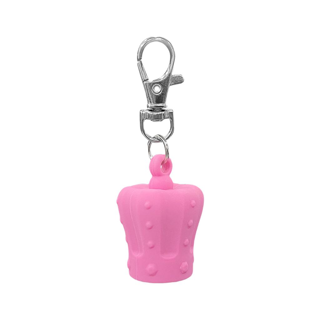 Initial Letter Keychain Caps for Lip Balm Replacement Cover Stylish Key Holder Practical Present for Women and Girls