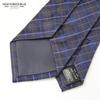 [New Yorker Blue] New Yorker Blue Windowpane Check Pattern Tie NB921084 Brown Free Size Business Suit Style Gift