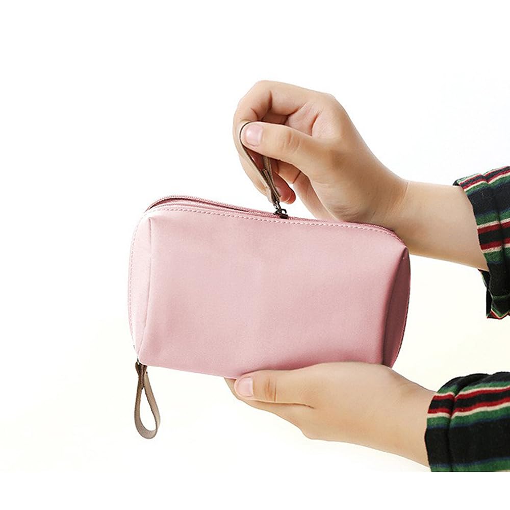 LOYELEY Makeup Compact Storage Bag for Makeup and Small Perfect for Business Trips and Travel Women's Pouch, Stylish, Lightweight, Cosmetics,