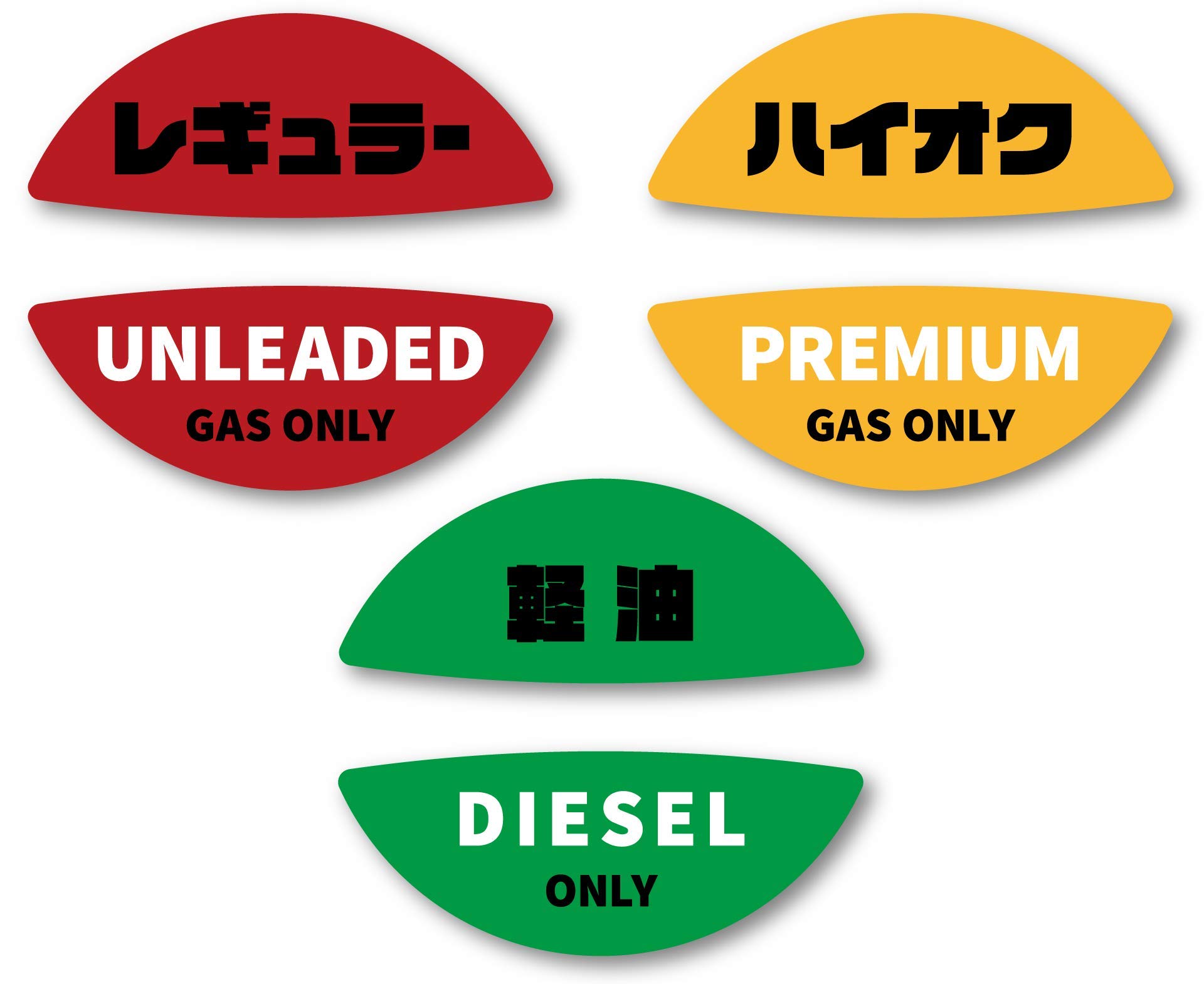 

Isaac Trading Наклейка на крышку заливной горловины бензина для автомобиля Обычный, Высокооктановый, Дизель (Дизель ),