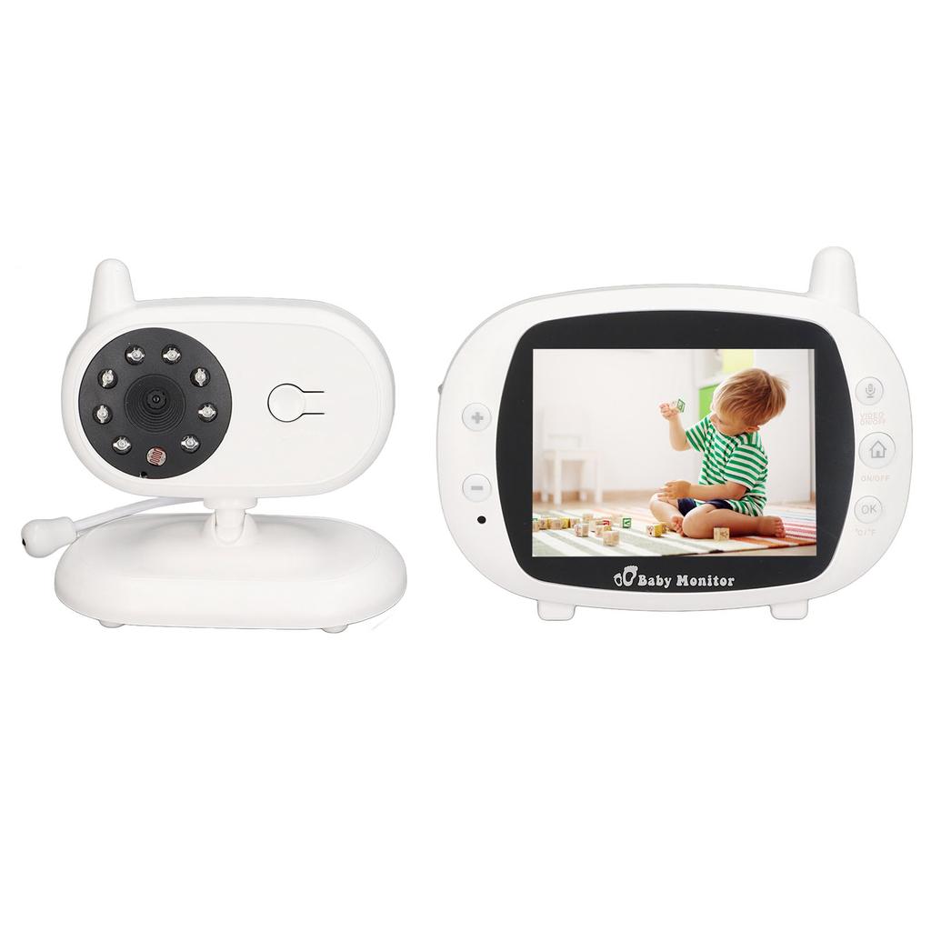 3.5in Wireless Baby Video Monitor 2 Way Talk Lullaby Baby Monitor Night Vision Security Baby Camera
