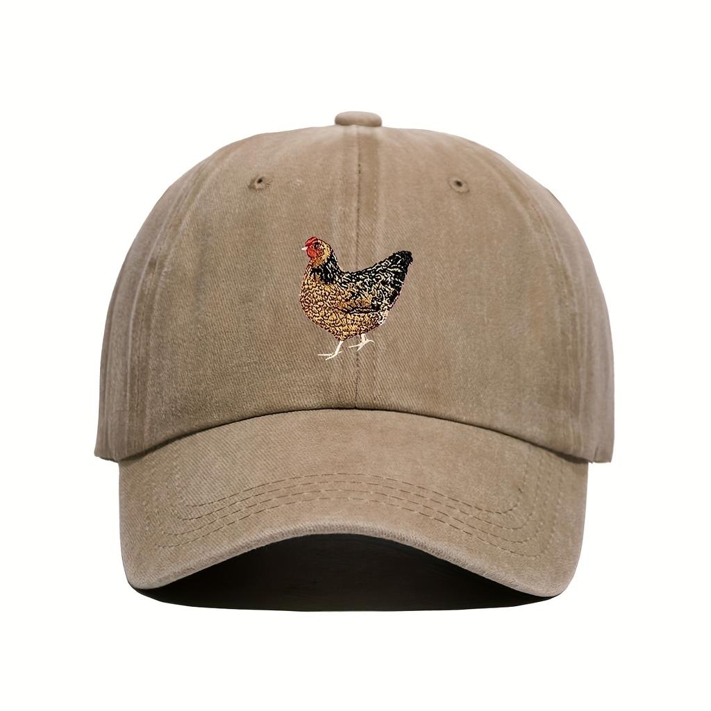 1pc Chicken Print Baseball Cap  Adjustable Breathable Lightweight Material  Perfect for GolfAppropriate for Any Season