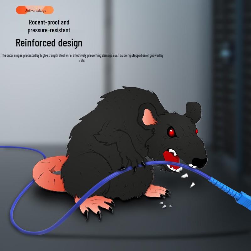 ZHONG TIAN HITECH Armored LC-ST Single Mode Fiber Patch Cable