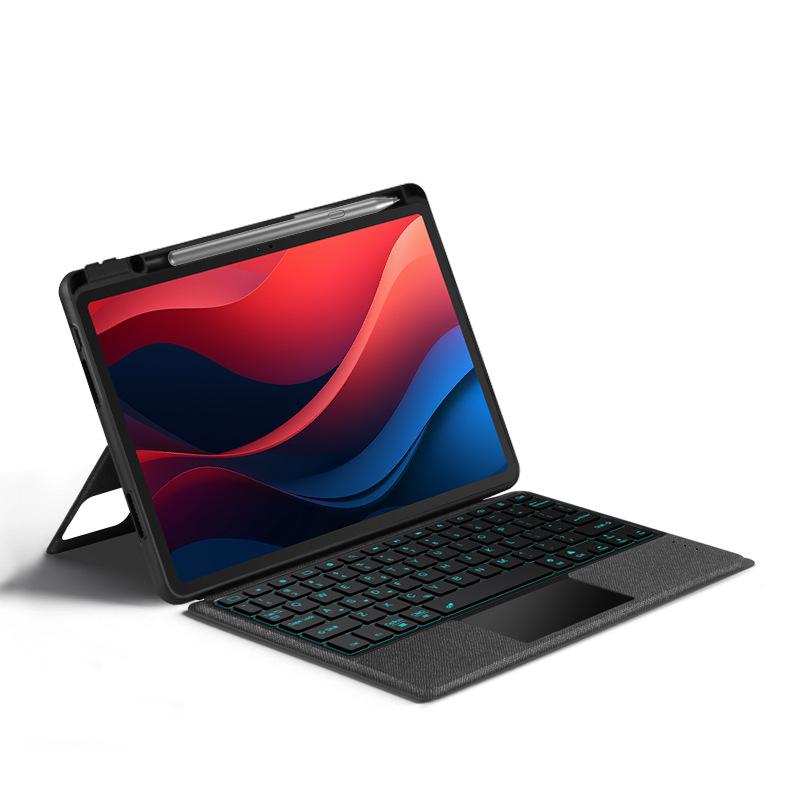 

Планшет Lenovo M11 с функцией разделения экрана, 7-цветной светящейся Bluetooth-клавиатурой и кожаным чехлом с набором мыши For Lenovo Tab M11 11-inch