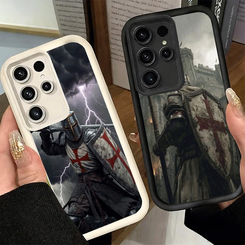 Phone Case for Samsung Galaxy S26 S25 Ultra S24 FE Crusades Knights Templar Shell S23 Plus S22 + S21 S20 5G Soft Silicone Funda