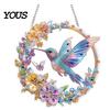 Bedroom Wall Decoration Kit DIY Rhinestone Door Sign Kit, Halloween Pumpkin Flower Animal Pattern Art Sign, Handmade Hanging Decor