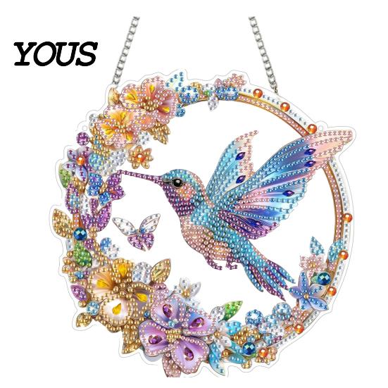 Bedroom Wall Decoration Kit DIY Rhinestone Door Sign Kit, Halloween Pumpkin Flower Animal Pattern Art Sign, Handmade Hanging Decor